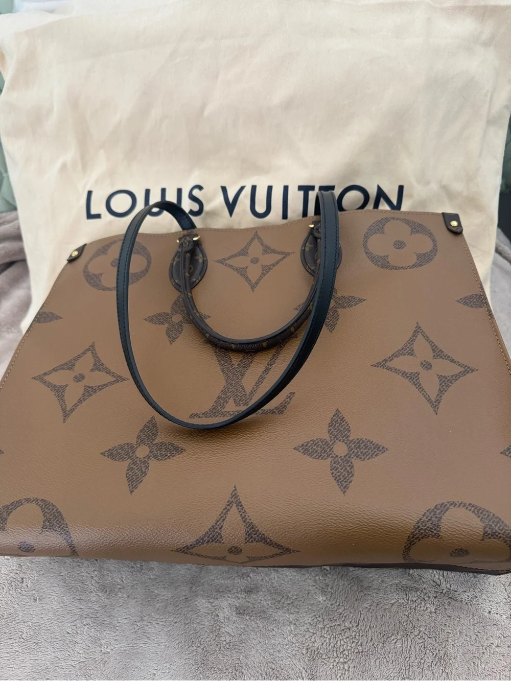 Louis Vuitton On the Go GM with Matching Wallet